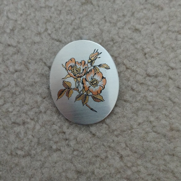 Reed and barton damascene cuff & pin/pendant - Picture 3 of 5